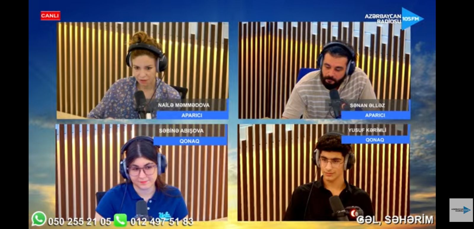 Uşaqlarımıza Öyrədək team featured on Azerbaijan’s National RADIO AZTV Radio(105FM).